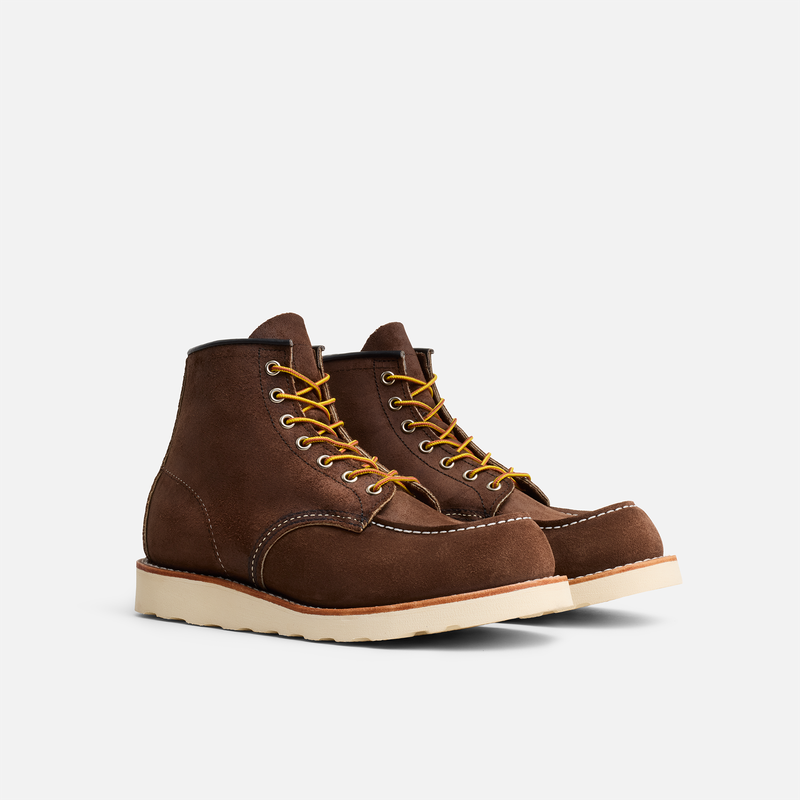 Red Wing Classic Moc Toe Boots 8836 - Chocolate Muleskinner Roughout - Image 2