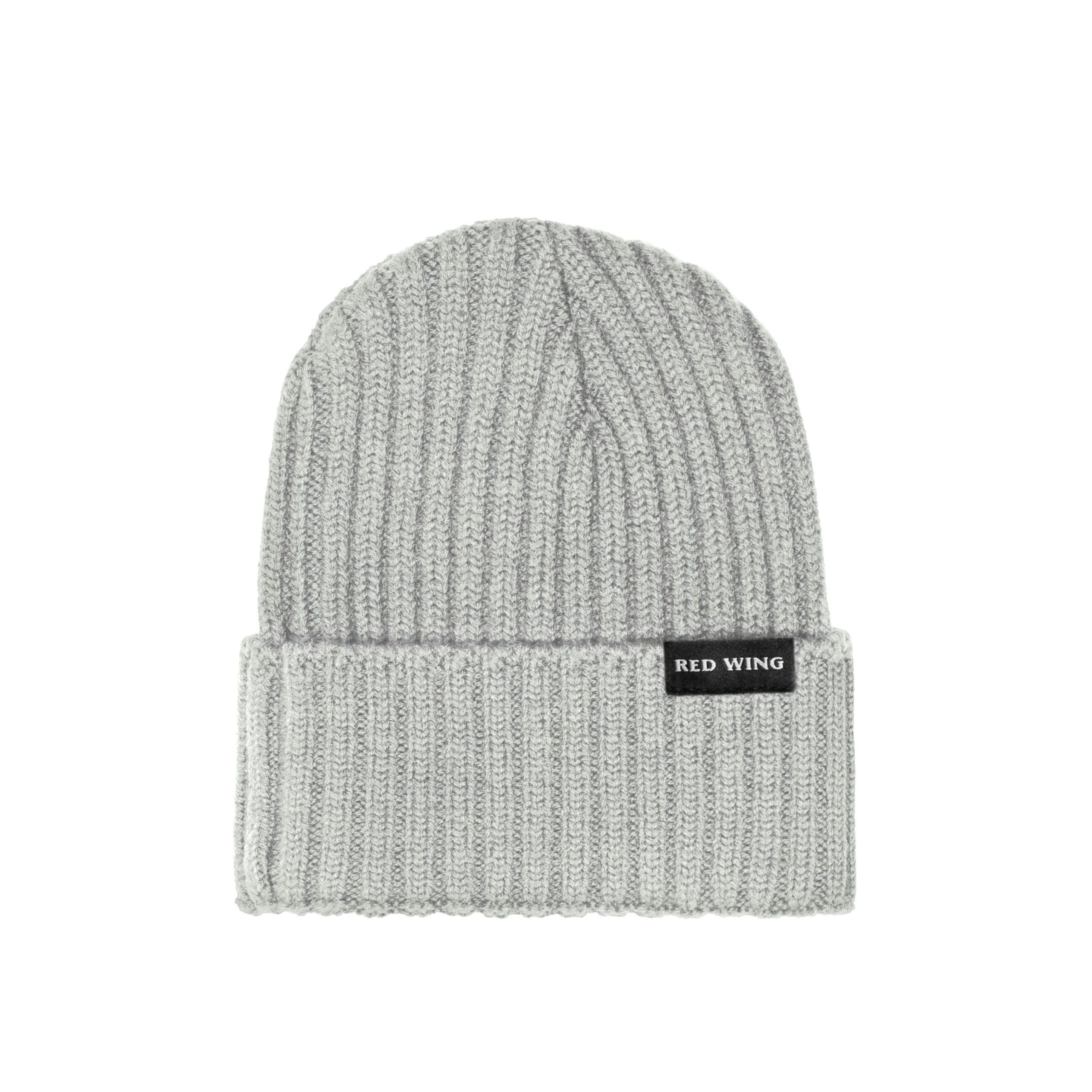 Shaniko Wool Knit Rib Beanie in Heather Grey 97482