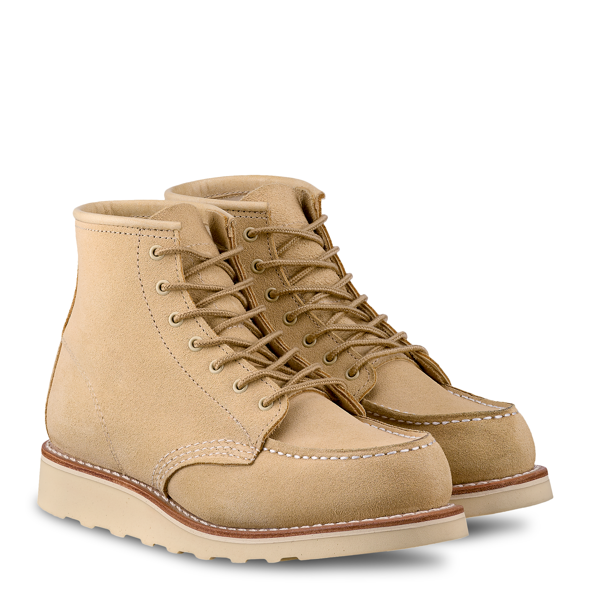 6-Inch Moc Toe Women's Boots 3328 - Cream Abilene Leather - Image 2