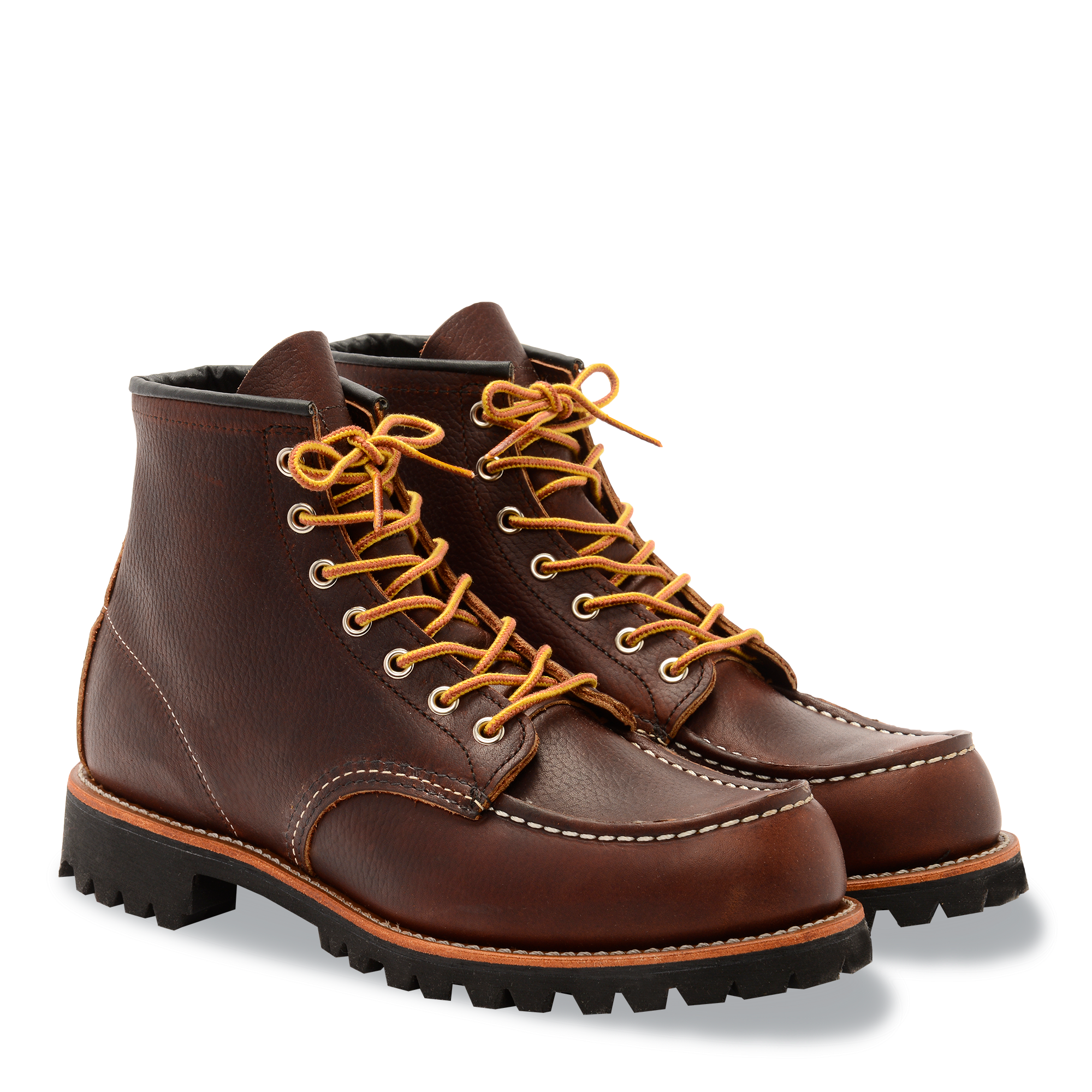Red Wing Roughneck Moc Toe Work Boots 8146 - Briar Oil Slick - Image 2