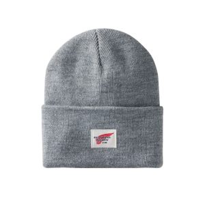 Logo Knit Beanie Hat - Light Gray Heather 97435