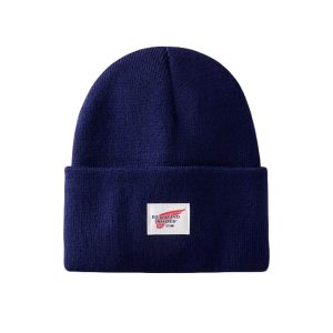 Logo Knit Beanie Hat - Navy 97478