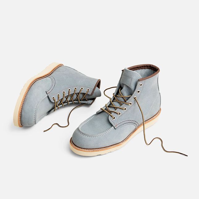 Classic Moc Toe Boots - 8800 Dusty Blue Abilene - Image 5