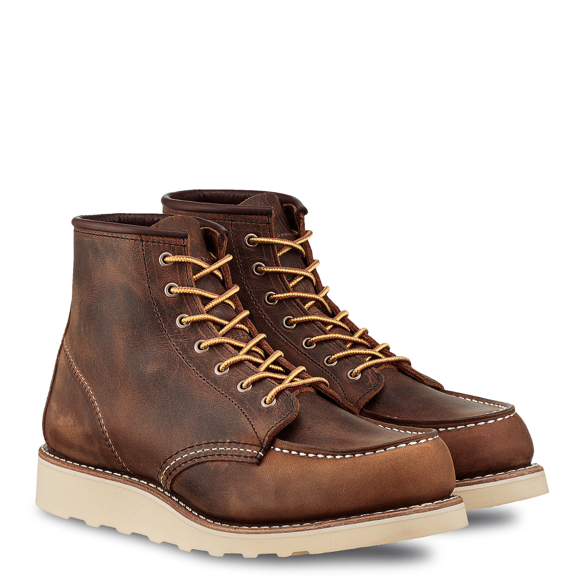 6-Inch Moc Toe Women's Boots 3428 - Copper Rough & Tough - Image 2